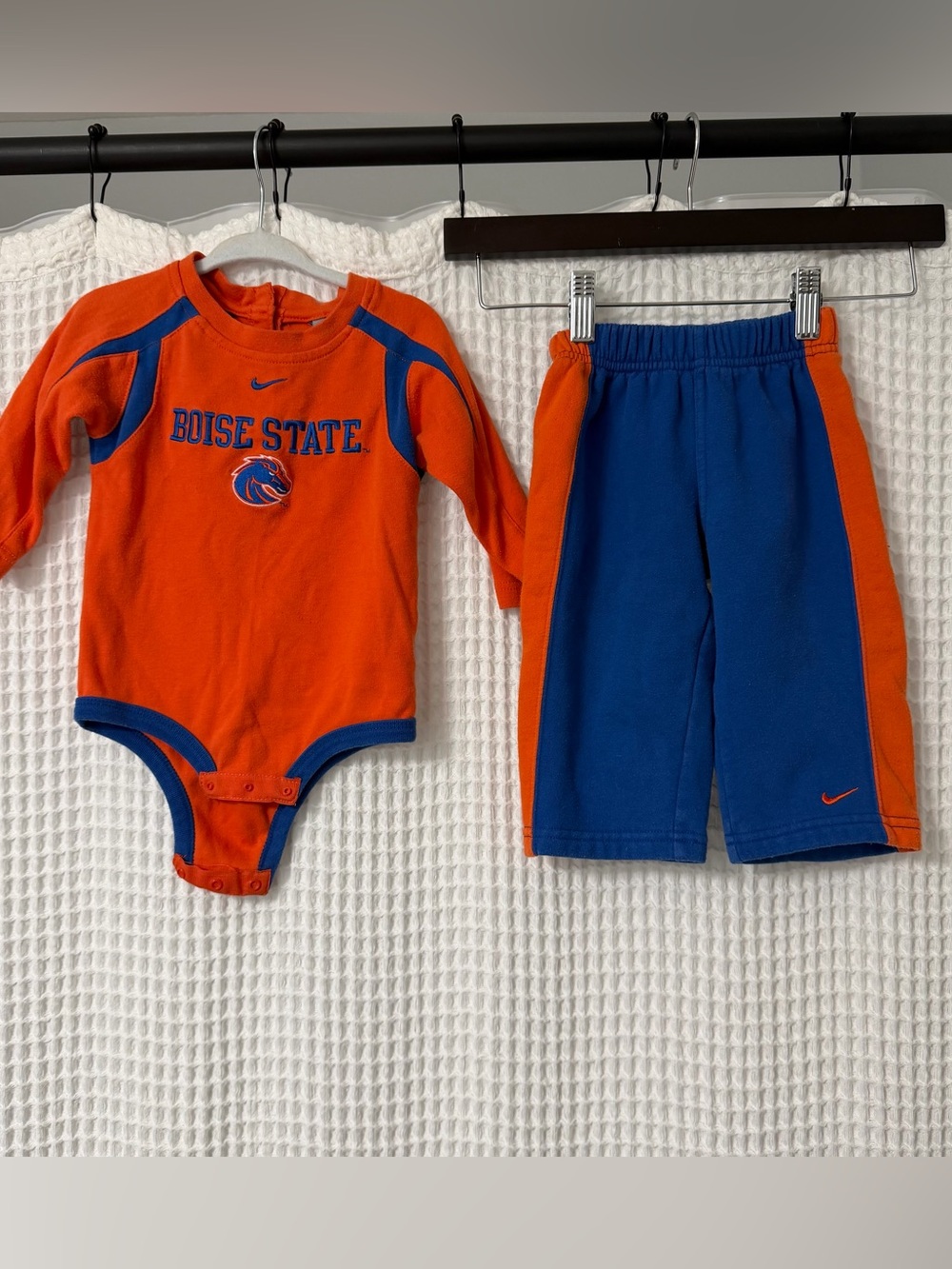 Nike Infant Boise State Orange and Blue Two-Piece Set